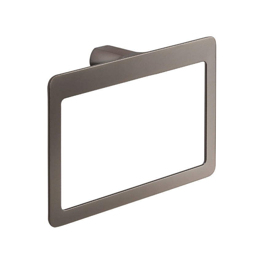 Close up product image of the Origins Living Pirenei Gunmetal Towel Ring